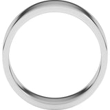 14K White Gold 8 mm Flat Band Size 9.5