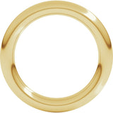 14K Yellow Gold 3 mm Comfort-Fit Full Round Band Size 3.5