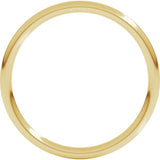 18K Yellow Gold 1.5 mm Comfort-Fit Full Round Band Size 4.5