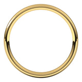 14K Yellow Gold 2.5 mm Comfort-Fit European-Style Band Size 7
