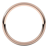 14K Rose Gold 2.5 mm Comfort-Fit European-Style Band Size 7