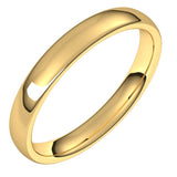 10K Yellow Gold 3.5 mm Comfort-Fit European-Style Band Size 9