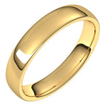 14K Yellow Gold 4.5 mm Comfort-Fit European-Style Band Size 9