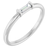 14K White Gold 1/10 CTW Lab-Grown Diamond Stackable Ring