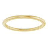14K Yellow Gold 1.5 mm Comfort-Fit European-Style Band Size 6.5