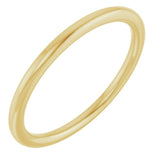 14K Yellow Gold 1.5 mm Comfort-Fit European-Style Band Size 8.5