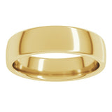 14K Yellow Gold 5.5 mm Comfort-Fit European-Style Band Size 14.5
