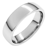 14K White Gold 5.5 mm Comfort-Fit European-Style Band Size 8.5
