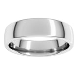 14K White Gold 5.5 mm Comfort-Fit European-Style Band Size 8.5