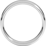 14K White Gold 5.5 mm Comfort-Fit European-Style Band Size 8