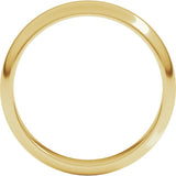 18K Yellow Gold 4 mm Half Round Band Size 7