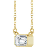 14K Yellow Gold 1/2 CT Lab-Grown Diamond 18" Necklace