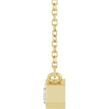 14K Yellow Gold 1/2 CT Lab-Grown Diamond 18" Necklace