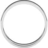 14K White Gold 5.5 mm Flat Band Size 7.5