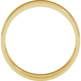 14K Yellow Gold 5.5 mm Flat Band Size 9.5