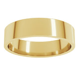 14K Yellow Gold 5.5 mm Flat Band Size 9.5