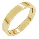 10K Yellow Gold 3.5 mm Comfort-Fit Flat Band Size 7