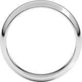 10K White Gold 5 mm Half Round Band Size 9