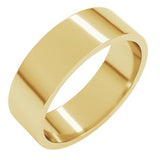 10K Yellow Gold 6 mm Flat Band Size 9