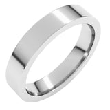 Platinum 4 mm Comfort-Fit Flat Band Size 6.5