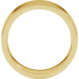 10K Yellow Gold 7 mm Comfort-Fit Flat Band Size 10.5