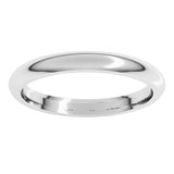 Platinum 2.5 mm Comfort-Fit Half Round Band Size 4.5