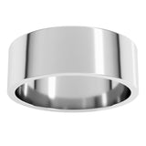 14K White Gold 7 mm Flat Band Size 14