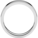 Sterling Silver 6 mm Comfort-Fit Flat Band Size 11.5