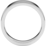 Sterling Silver 7 mm Comfort-Fit Flat Band Size 8.5