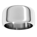 Sterling Silver 10 mm Half Round Band Size 11