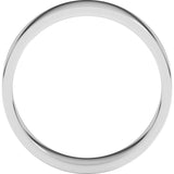 14K White Gold 5 mm Flat Band Size 10
