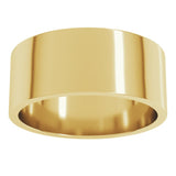 10K Yellow Gold 8 mm Flat Band Size 12.5