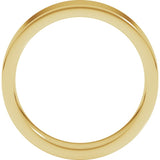 14K Yellow Gold 5 mm Comfort-Fit Flat Band Size 9.5