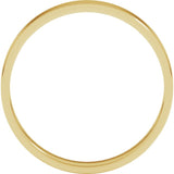 10K Yellow Gold 3 mm Ultra-Lightweight Flat Band Size 5