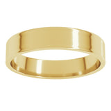 10K Yellow Gold 4 mm Ultra-Lightweight Flat Band Size 8