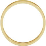 14K Yellow Gold 4 mm Ultra-Lightweight Flat Band Size 5.5