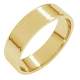 10K Yellow Gold 5 mm Ultra-Lightweight Flat Band Size 7