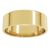 10K Yellow Gold 6 mm Ultra-Lightweight Flat Band Size 8