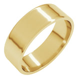14K Yellow Gold 6 mm Ultra-Lightweight Flat Band Size 9