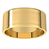 14K Yellow Gold 8 mm Ultra-Lightweight Flat Band Size 5.5