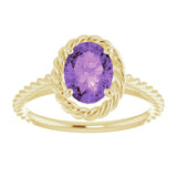 Rope Solitaire Ring