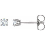 14K White Gold 1/5 CTW Natural Diamond Earrings