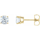 14K Yellow Gold 1 CTW Natural Diamond Earrings