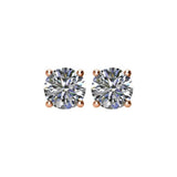 14K Rose Gold 1 CTW Natural Diamond Earrings