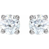 Platinum 1/4 CTW Natural Diamond Earrings