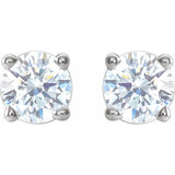 Platinum 1/3 CTW Natural Diamond Earrings