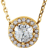 14K Yellow 1/4 CTW Lab-Grown Diamond Halo-Style 16