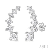 Diamond Fashion Ear Climbers