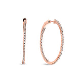 Large Inside Out Hoop Earrings