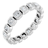 14K Rose 1 1/6 CTW Natural Diamond Eternity Band Size 6.5